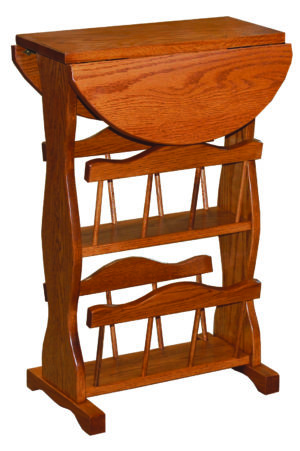 Double Magazine Rack with Drop