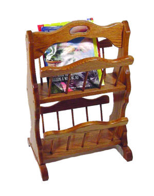 Double Magazine Rack with Handle