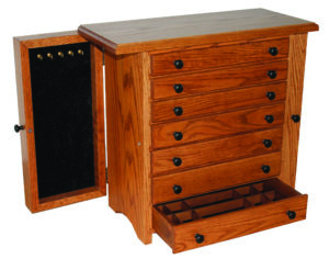 7-Drawer Jewelry Chest with Wings