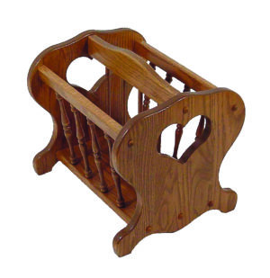 Large Heart Magazine Rack