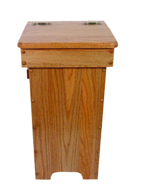 Trash Bin with Hinge Top