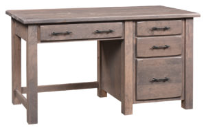 Barn Floor Single Pedestal Desk