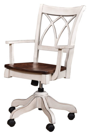 Double X Back Arm Gas Lift Desk Chair