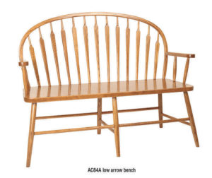 Low Arrow Bench with Arms