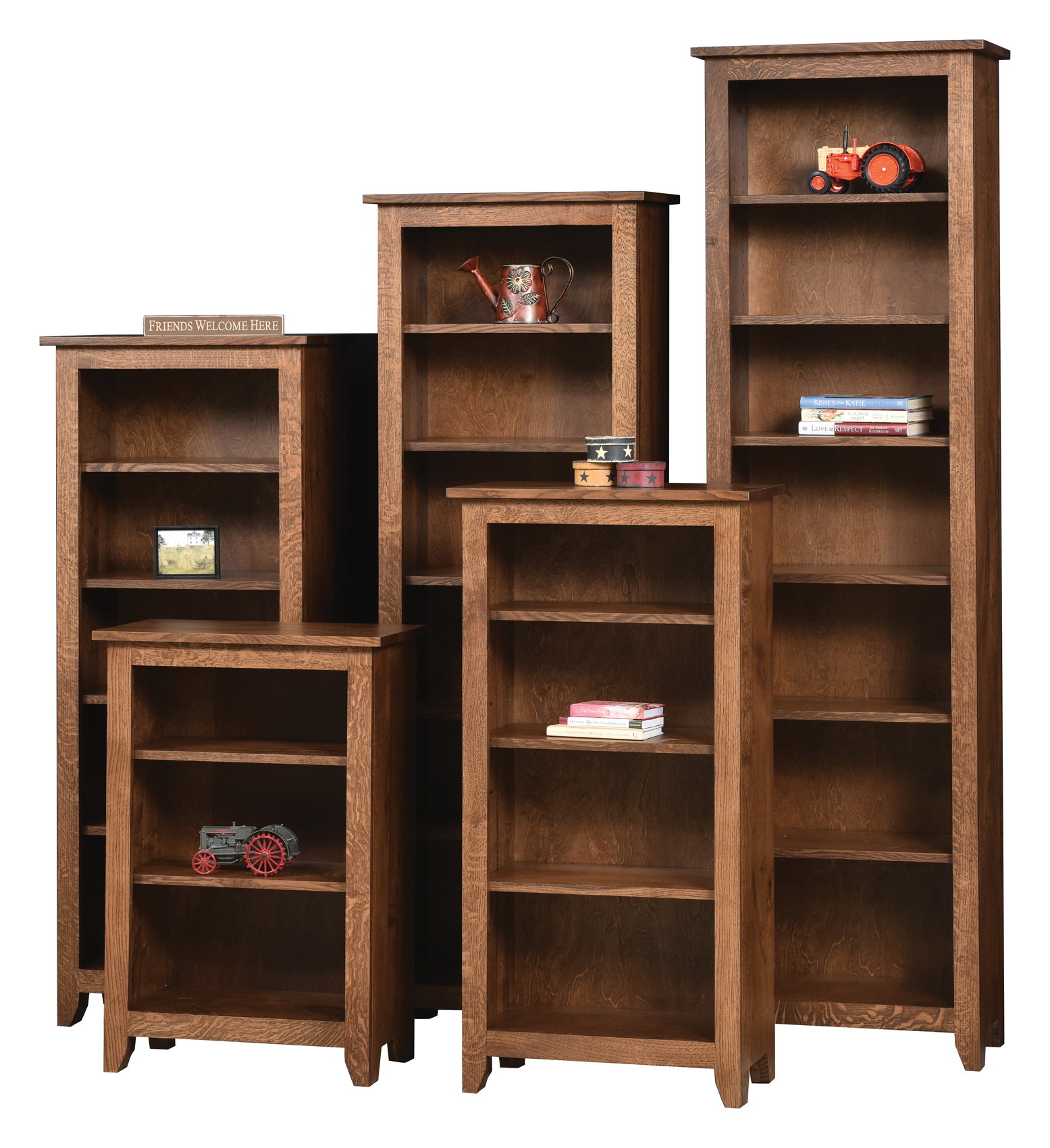 Modern Mission Open Bookcase 24"W