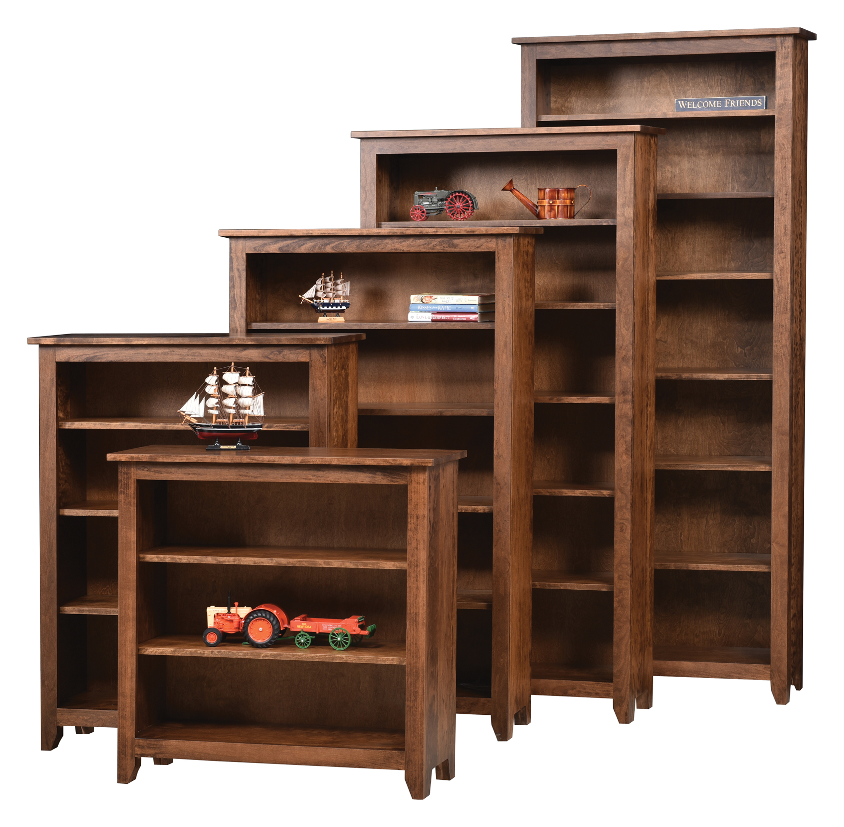 Modern Mission Open Bookcase 36"W