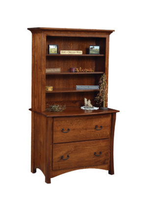 Master Style Lateral File Cabinet w/ Bookcase